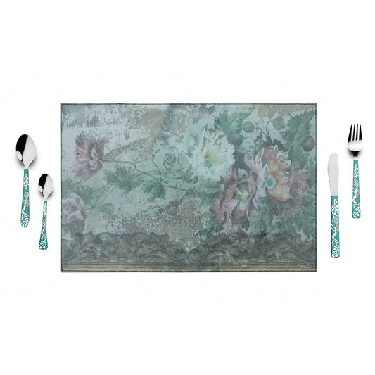 Soft Floral Table Mats Heat proof & Waterproof  - Artychoke