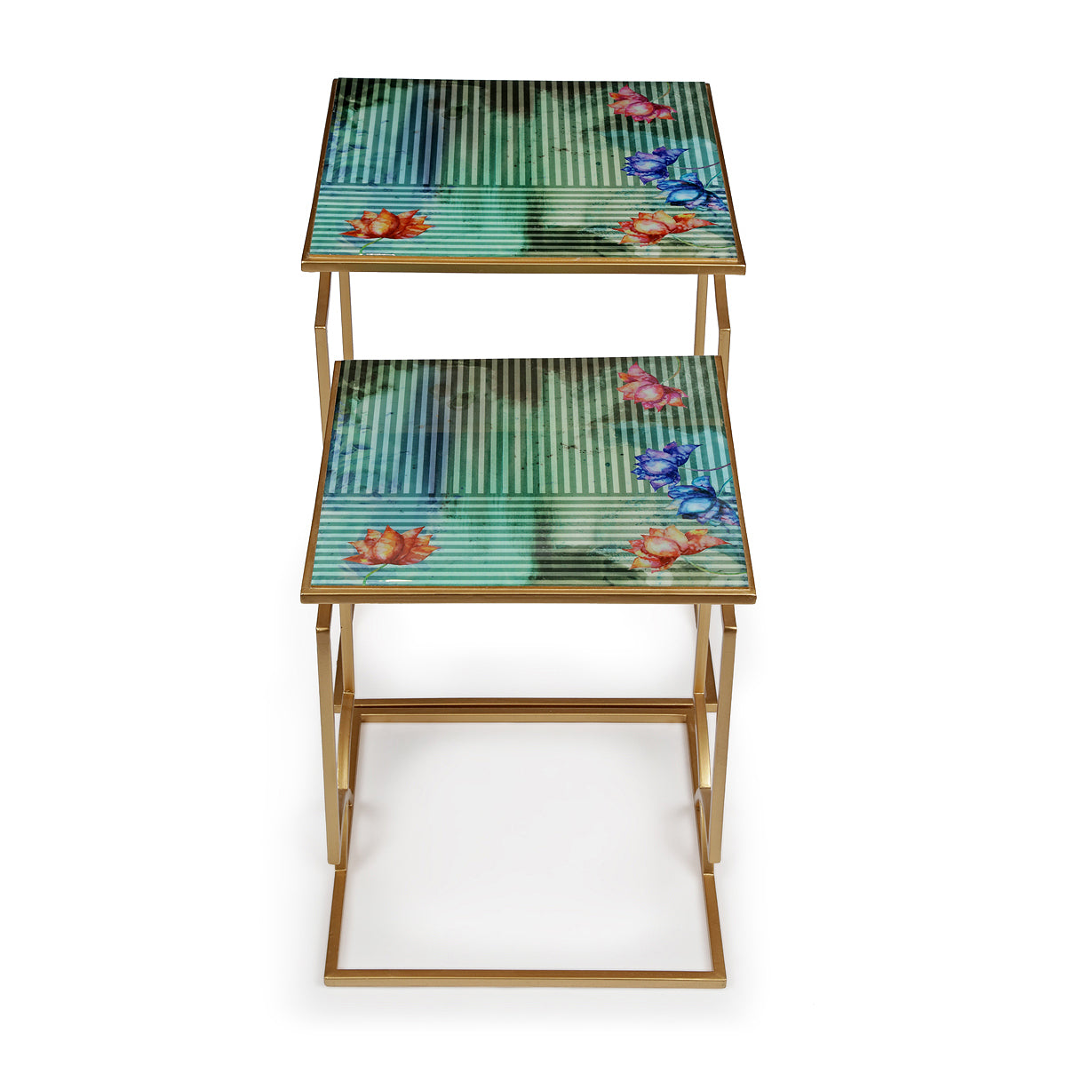 Wild Lotus Stacking Table Set