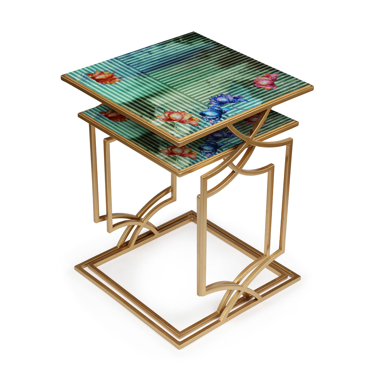 Modern wooden Wild Lotus Stacking furniture Table