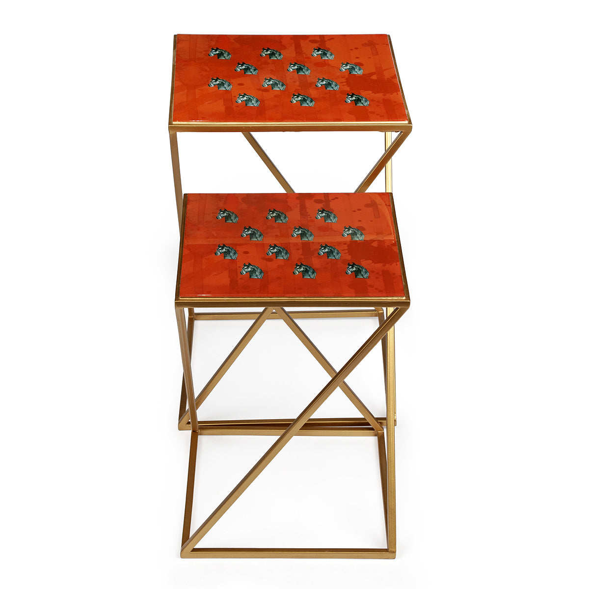 Wild Stallion Stacking Wooden Table Set - Artychoke