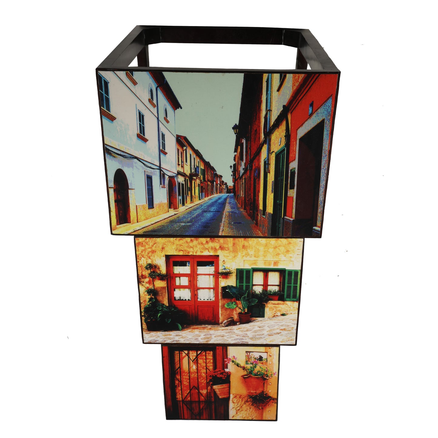 Front view Cafe Moderno Nesting Tables (Set of 3)
