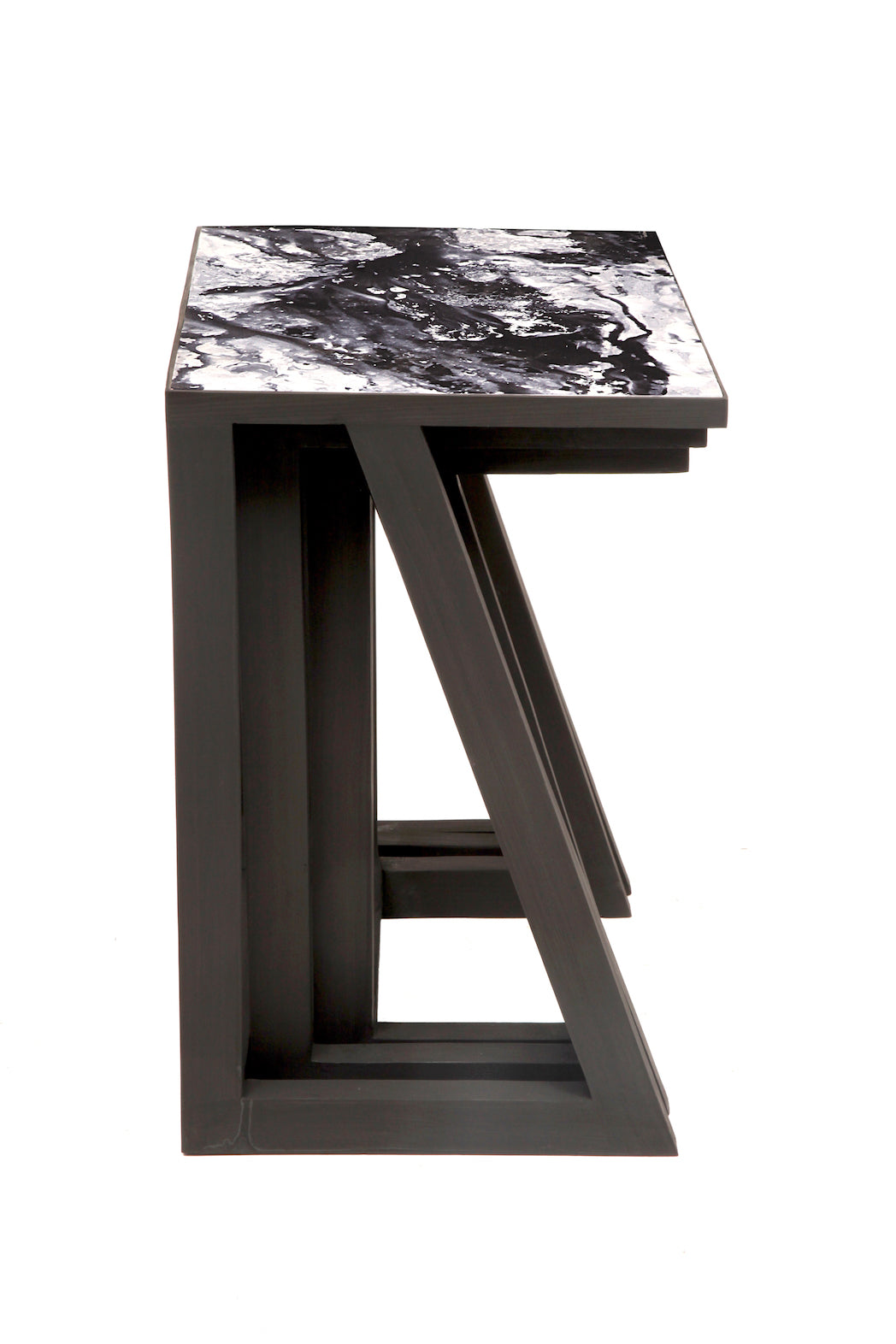 Marble Monochrome Stack tables (Set of 3) For luxurious homes