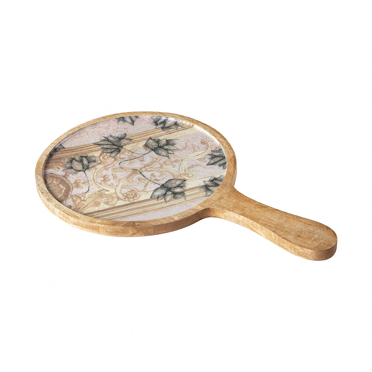 Buy Handcrafted Antique Lotus Round Platter
