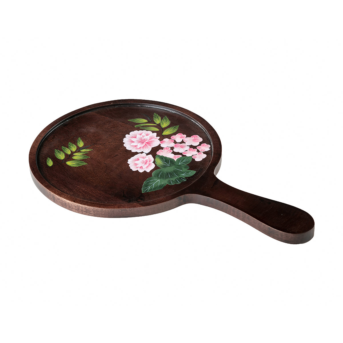 Hand painted light weight Wooden Round Platter