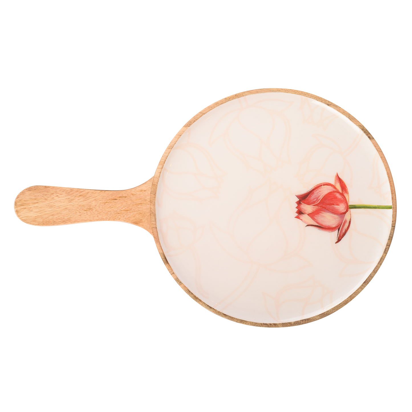 Ivory Lotus Round Platter - Artychoke