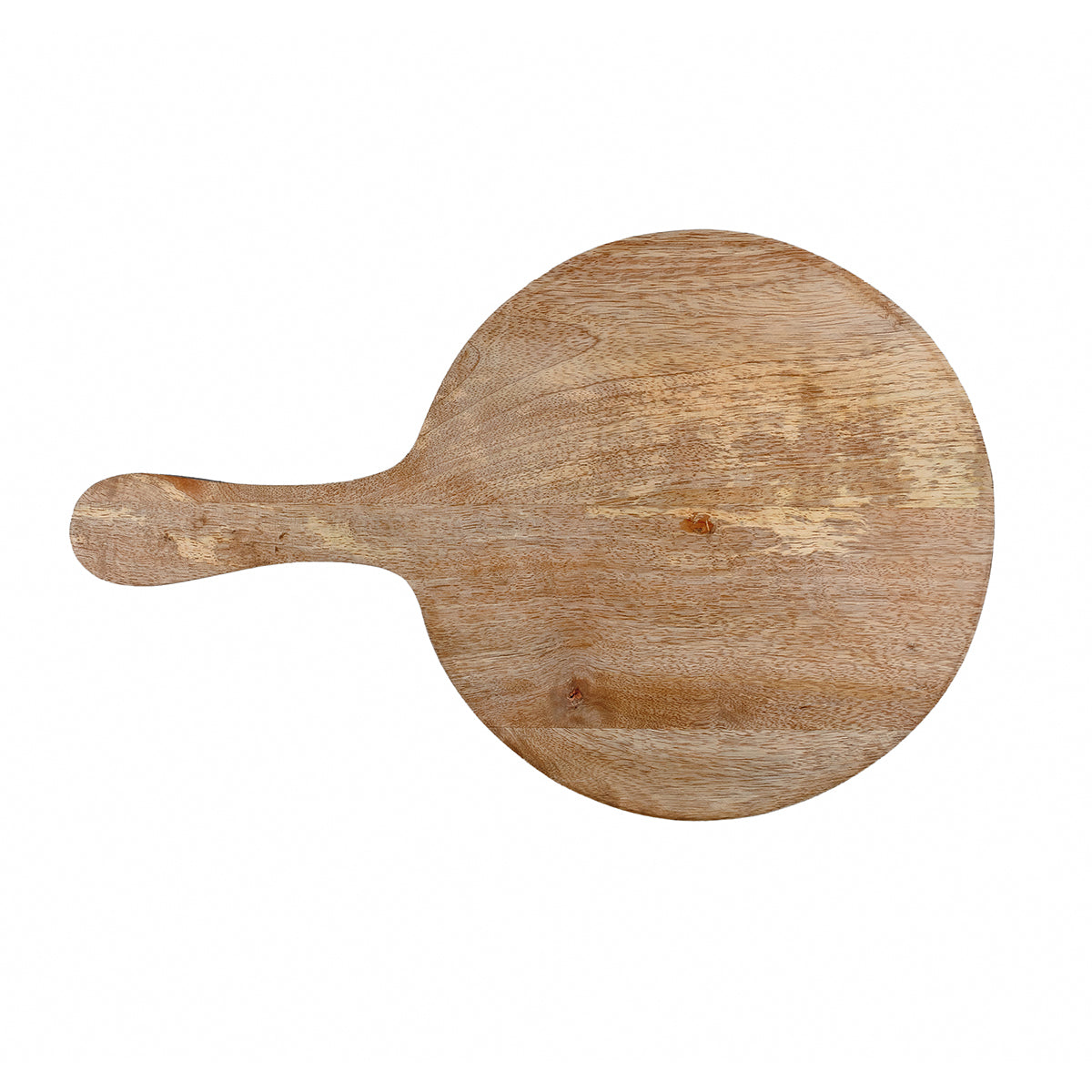 Back View Plum Blossom Round Wooden Platter