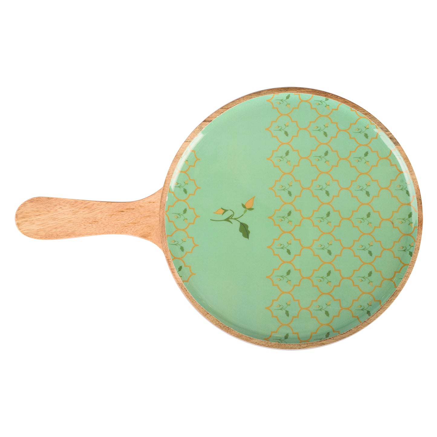 Teal Round Platter - Artychoke