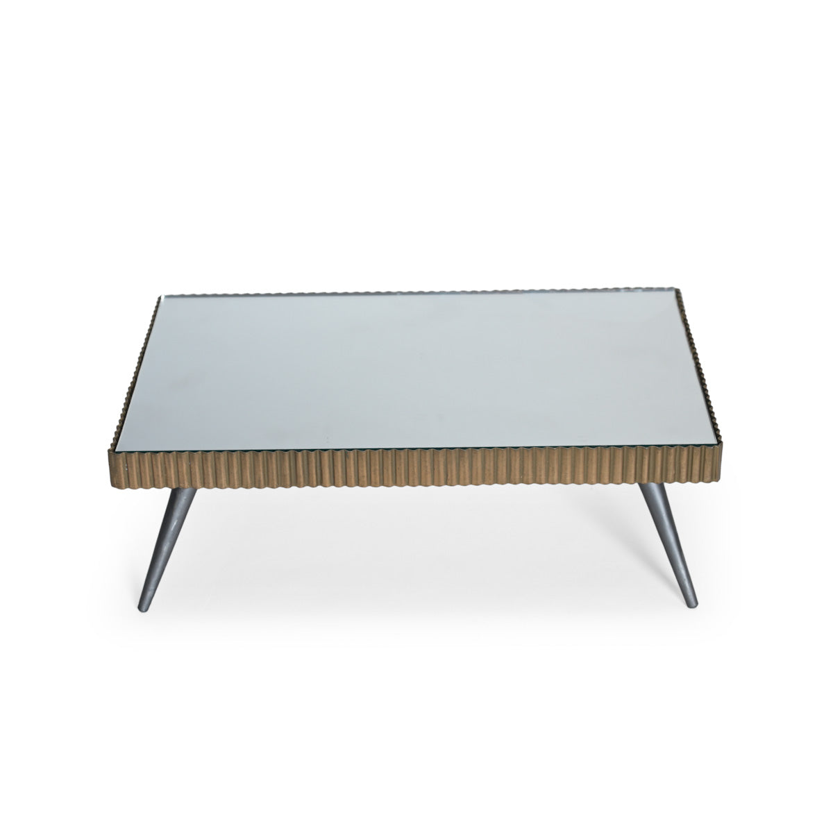 Reflective & durable mirror rectangle buffet riser
