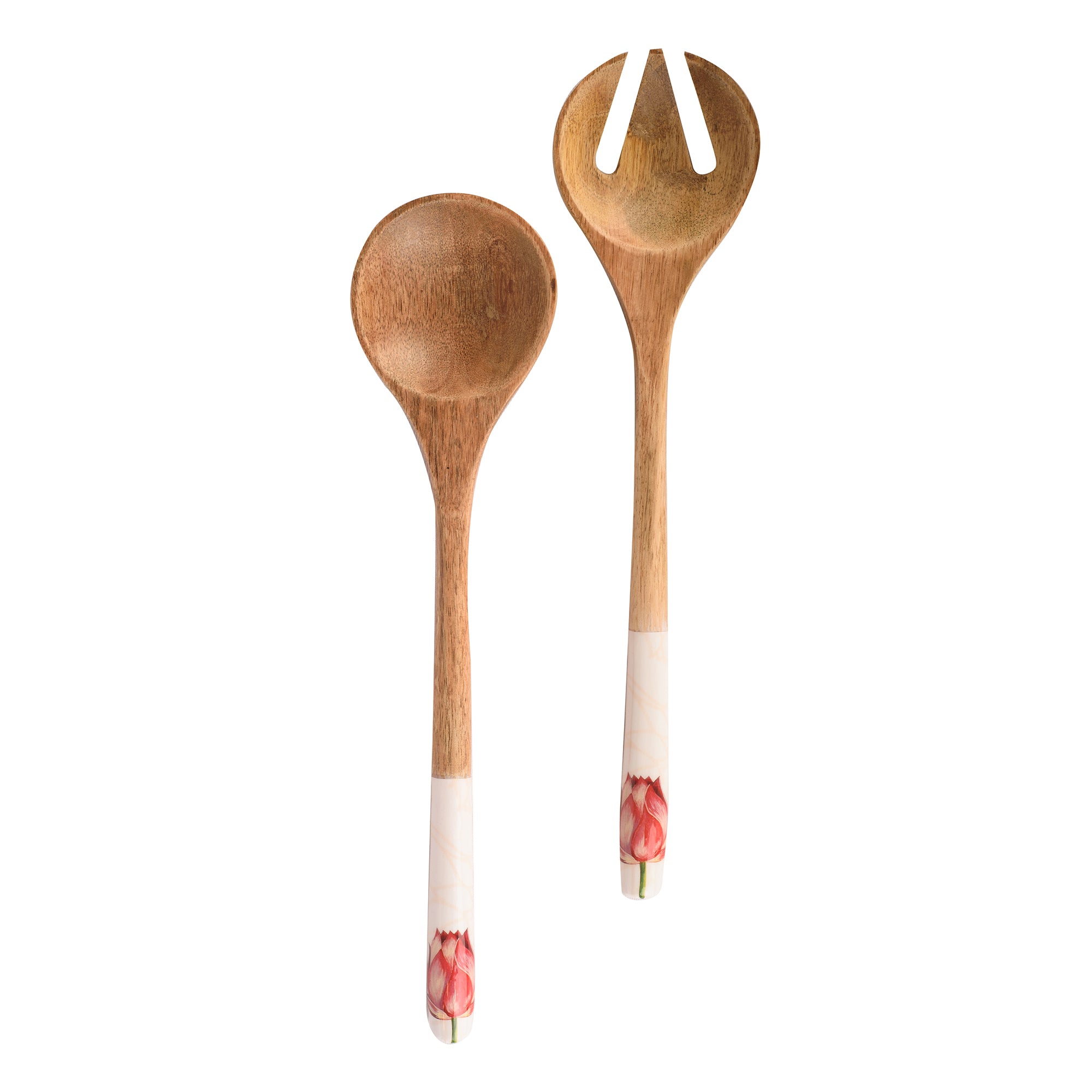 Ivory Lotus Salad Servers