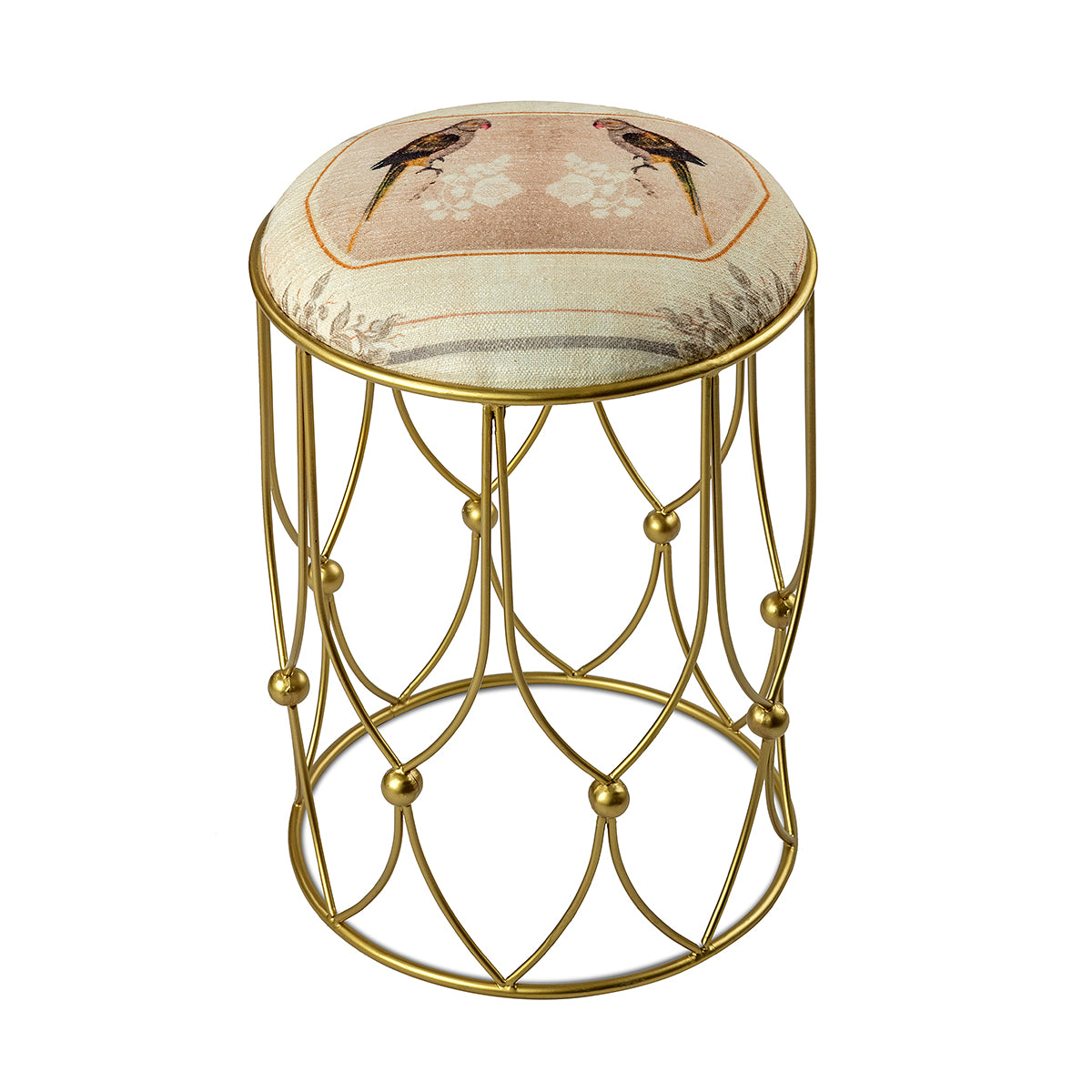 Parrot Boota Cross Knot Stool - Artychoke