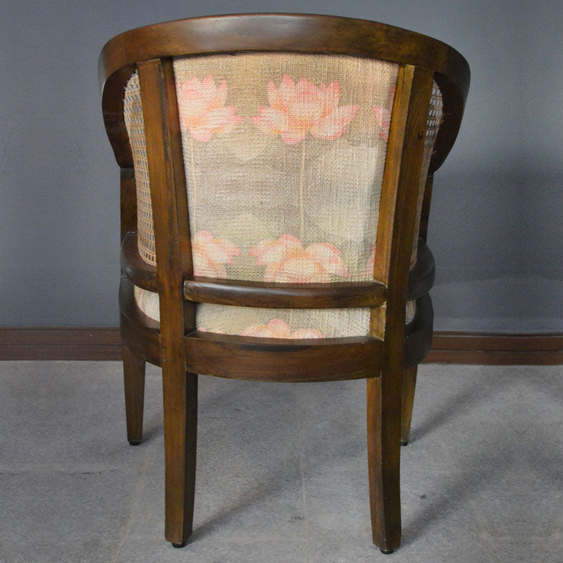 Back View Lotus Bird Cane Chair