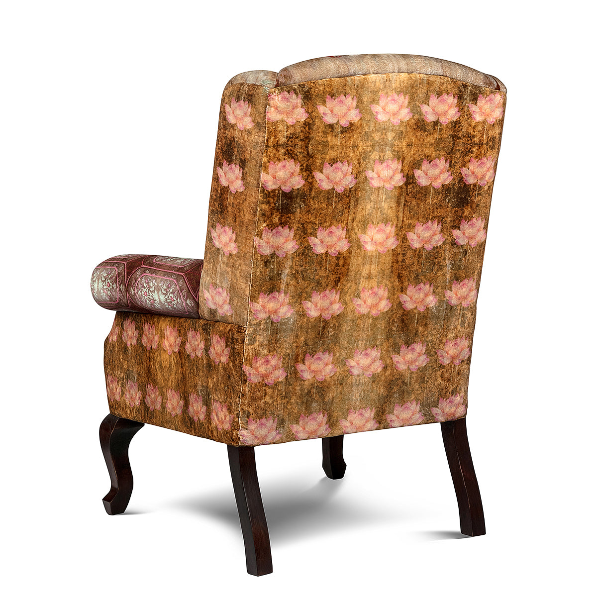 Back View Everything is Handmade by skilled Artisans Peacock Grand Wing Sofa Chair