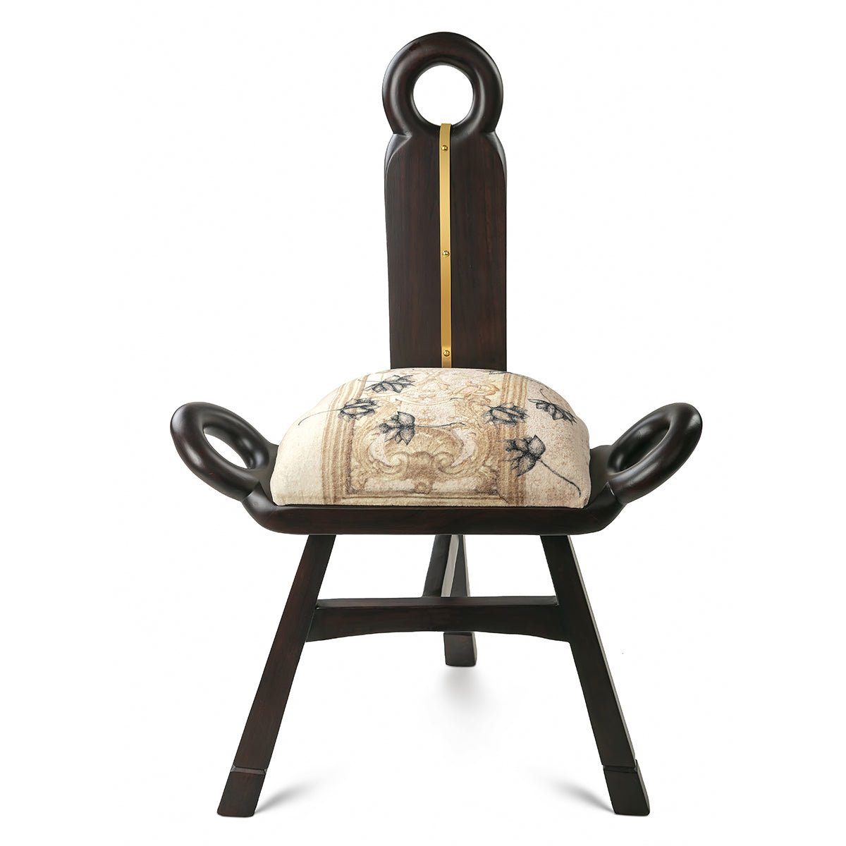 Antique lotus with a touch of vintage detailing Saddleback Chair