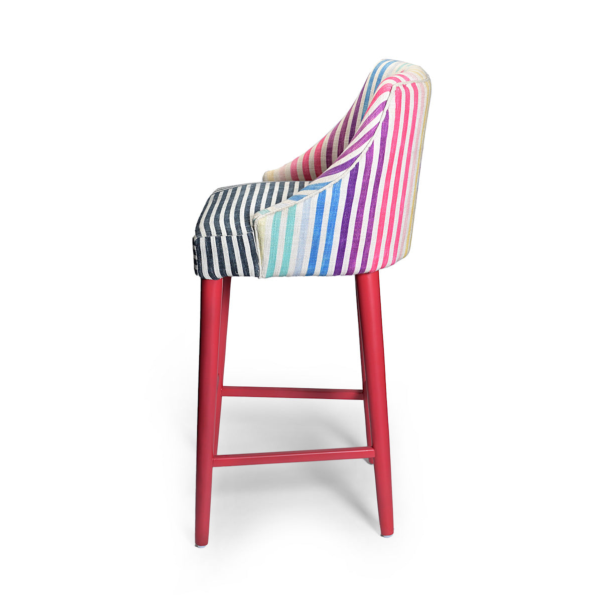 Stylish The Monroe Barchair Crafted of luxurious Woven Cotton