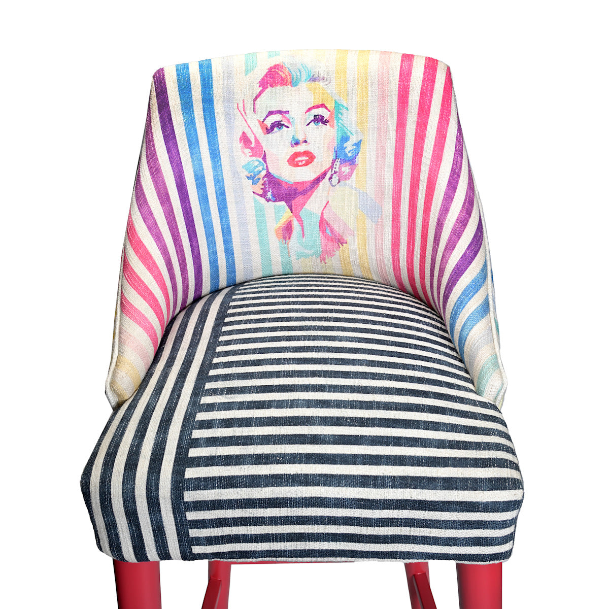 The Monroe Wooden Chair With Cotton Seat Barchair