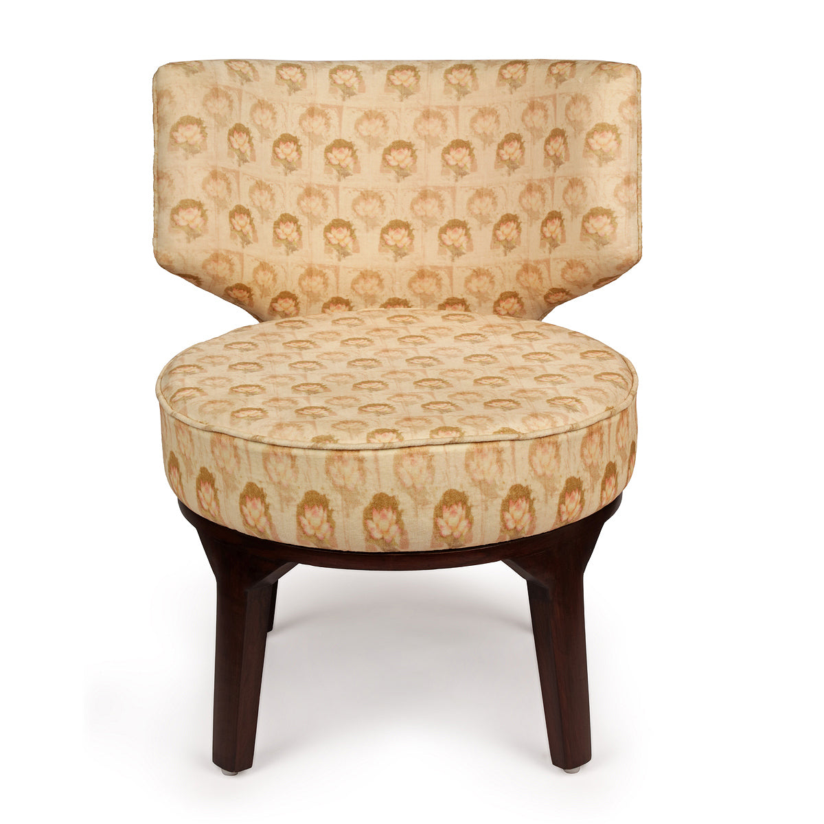 Low Lotus Woven Cotton & teak wood frame Chair