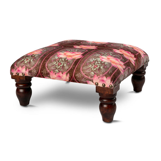 Wine Lotus Footstool - Artychoke
