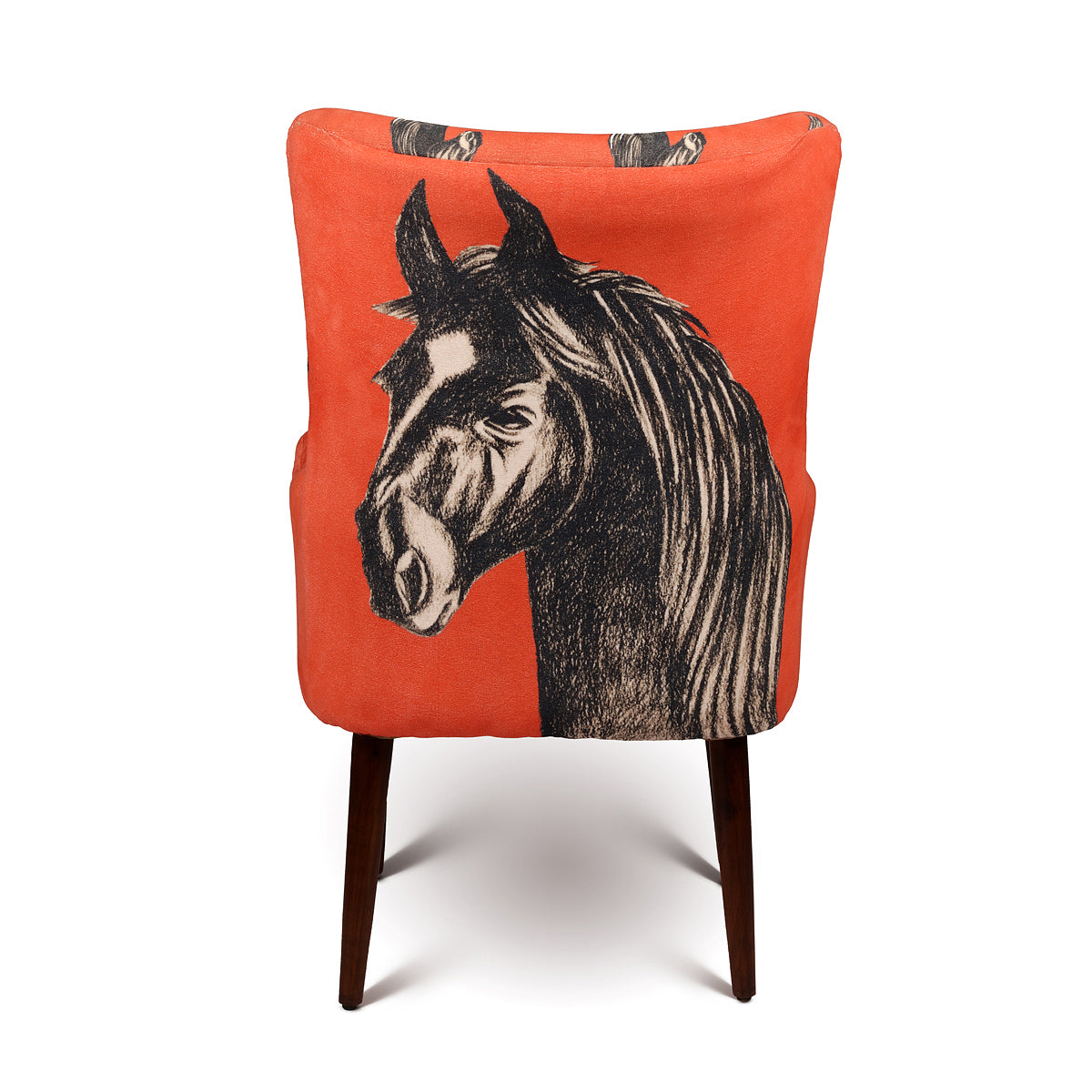 Wild Stallion back of the Accent Chair