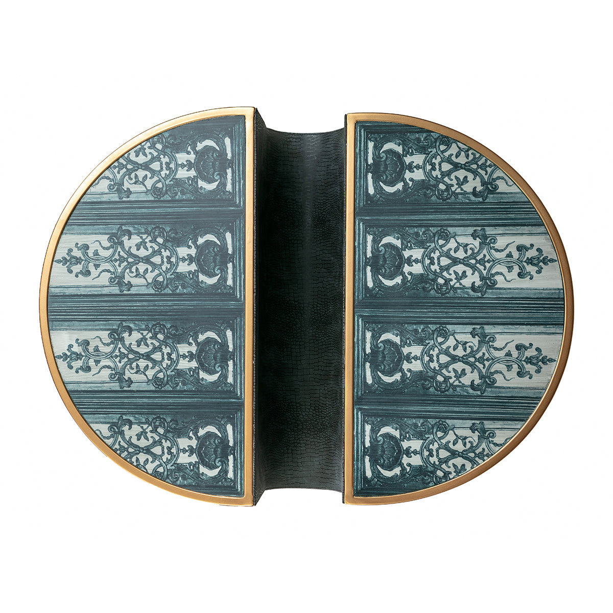 Touch of gold and dark shades tone Butterfly Magazine Accent Table