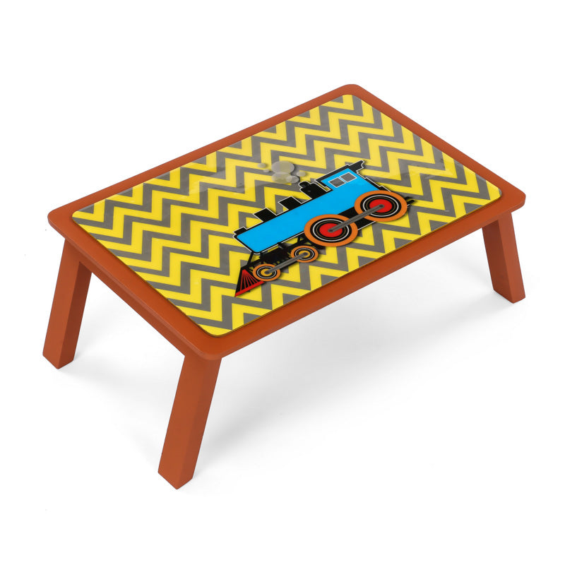 Engine Kids Yellow Orange Folding Table