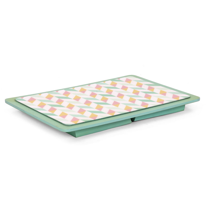 Mint Green Folding Wooden Table for Kids