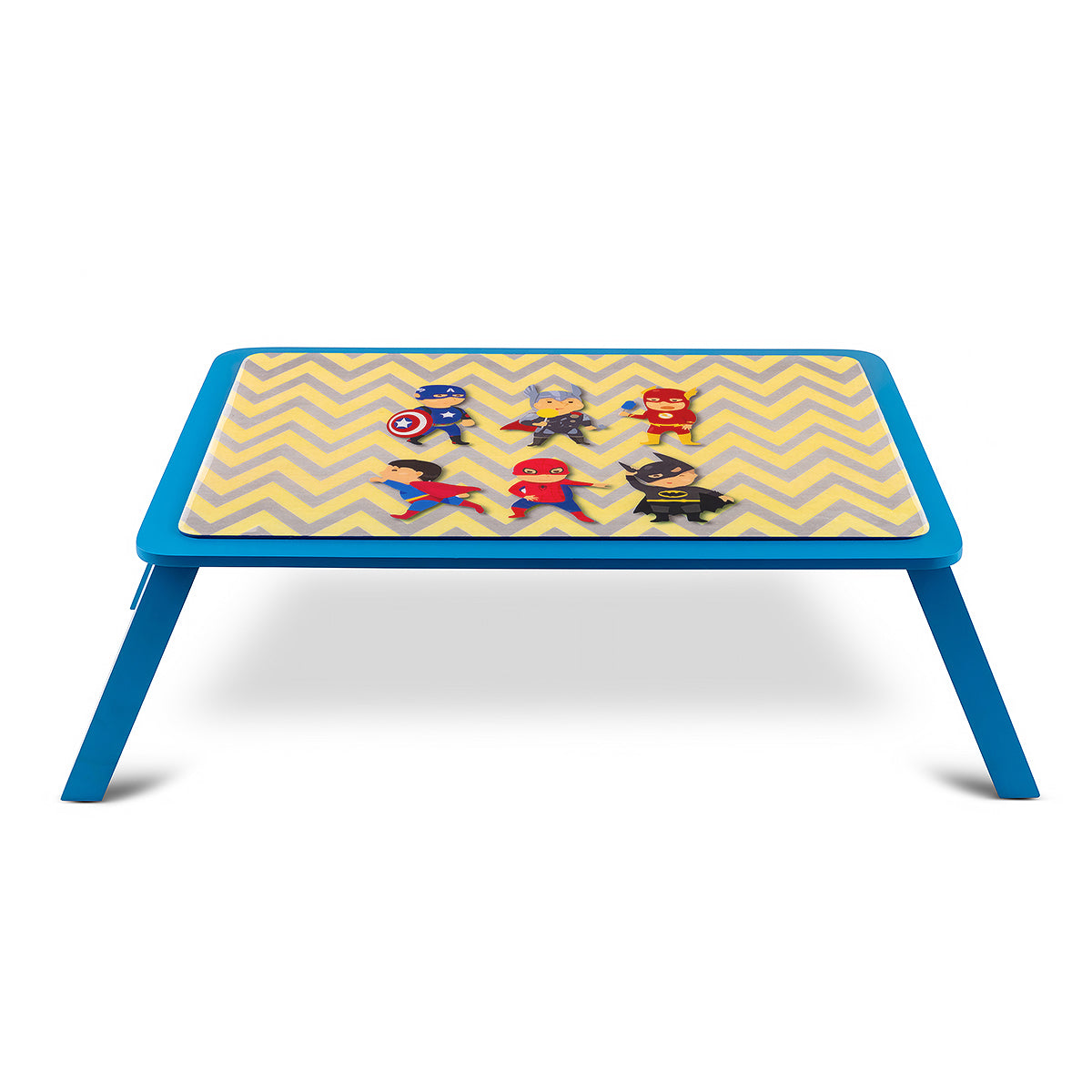 Superhero lightweight Blue Folding Kids Table
