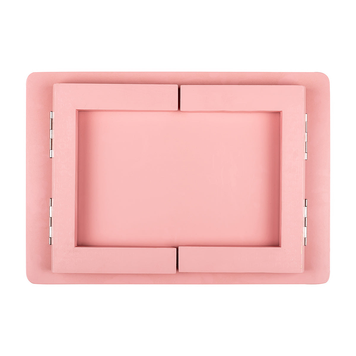 Back View Unicorn Kids Pink Wooden Folding Table