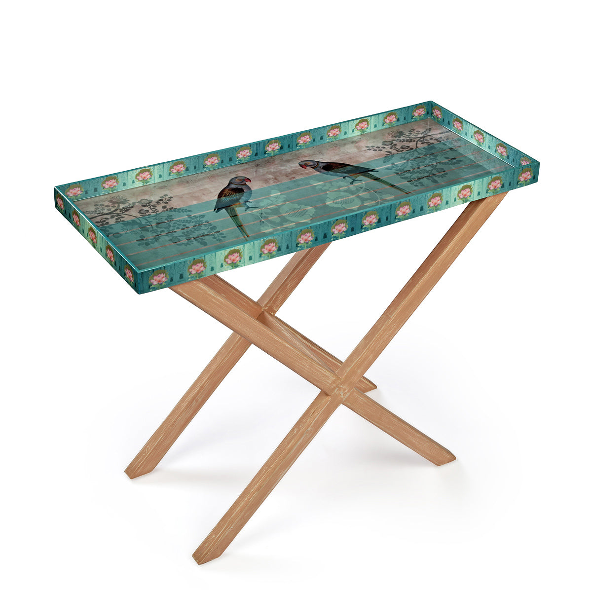 Pastel green color shades Parrot Cross Table