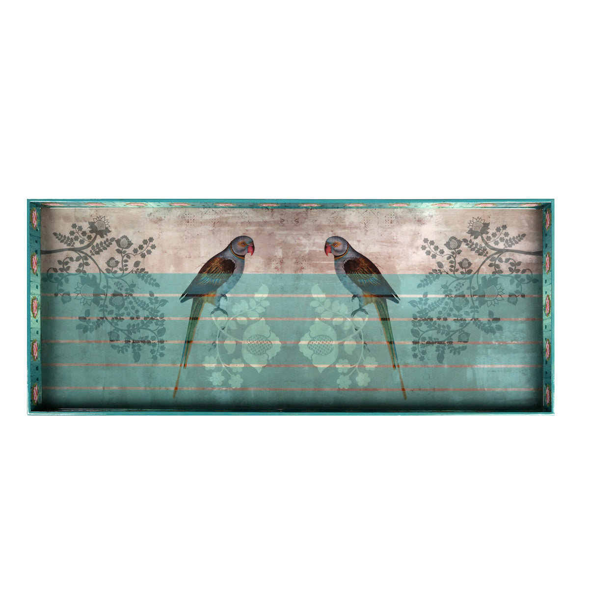 Top View High quality wood & beautiful Parrot Cross Wooden Table