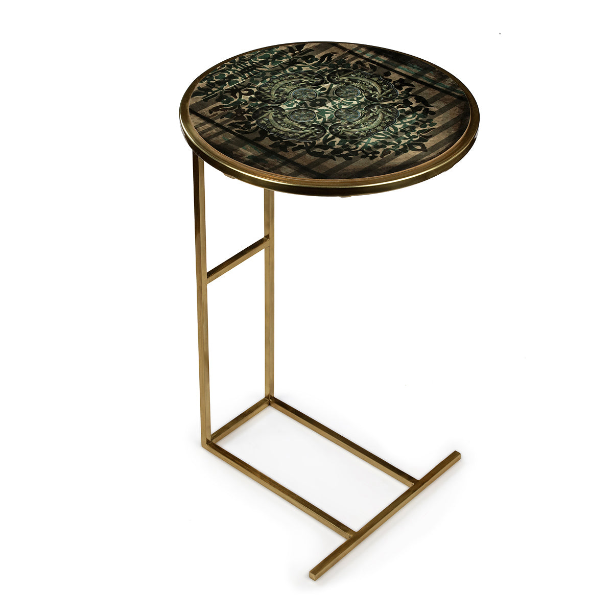 Antique Motif C-Sofa Table - Artychoke
