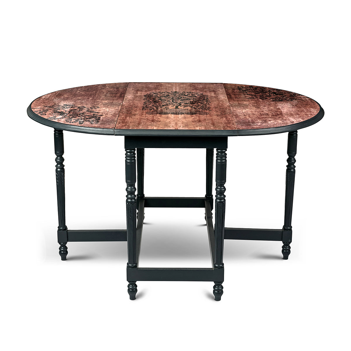 Tree Of Life Oval Flap Dining Table