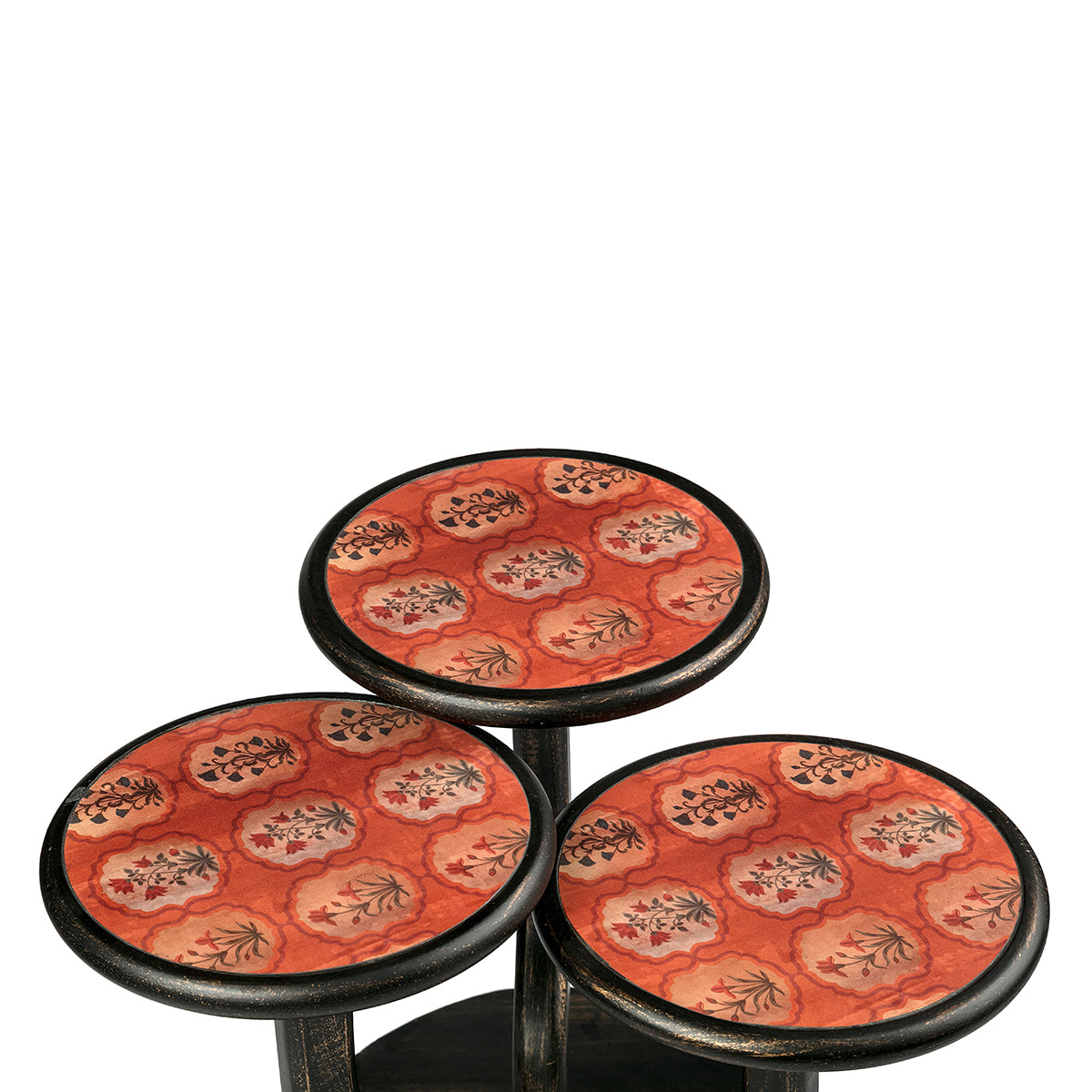 Top View Rustica Lily Pad Wooden Table