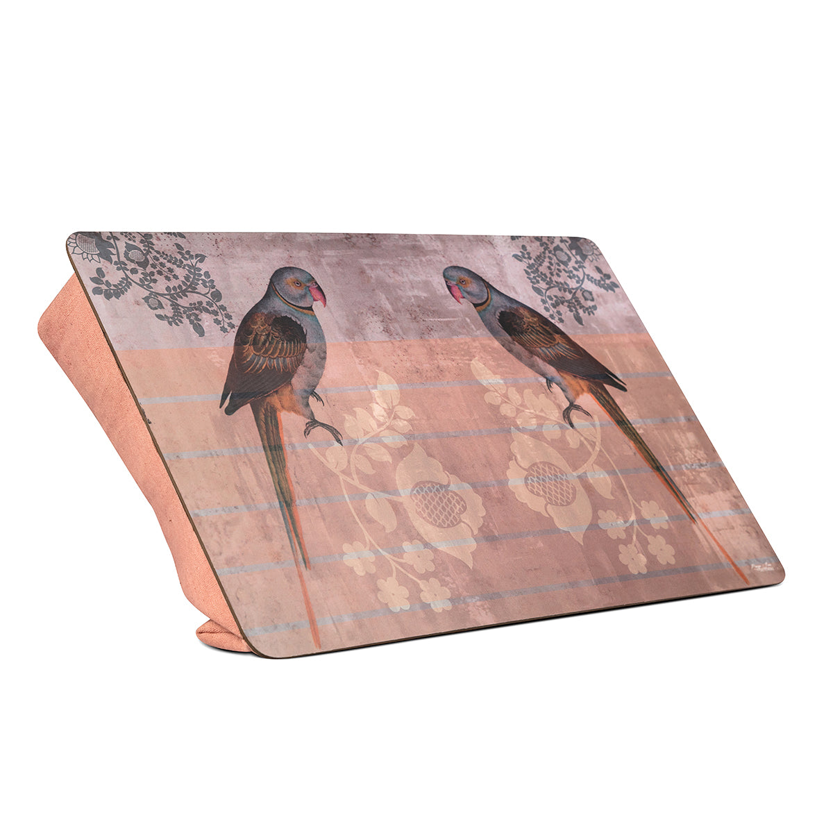 Parrot Peach Wood & Canvas Lap Table
