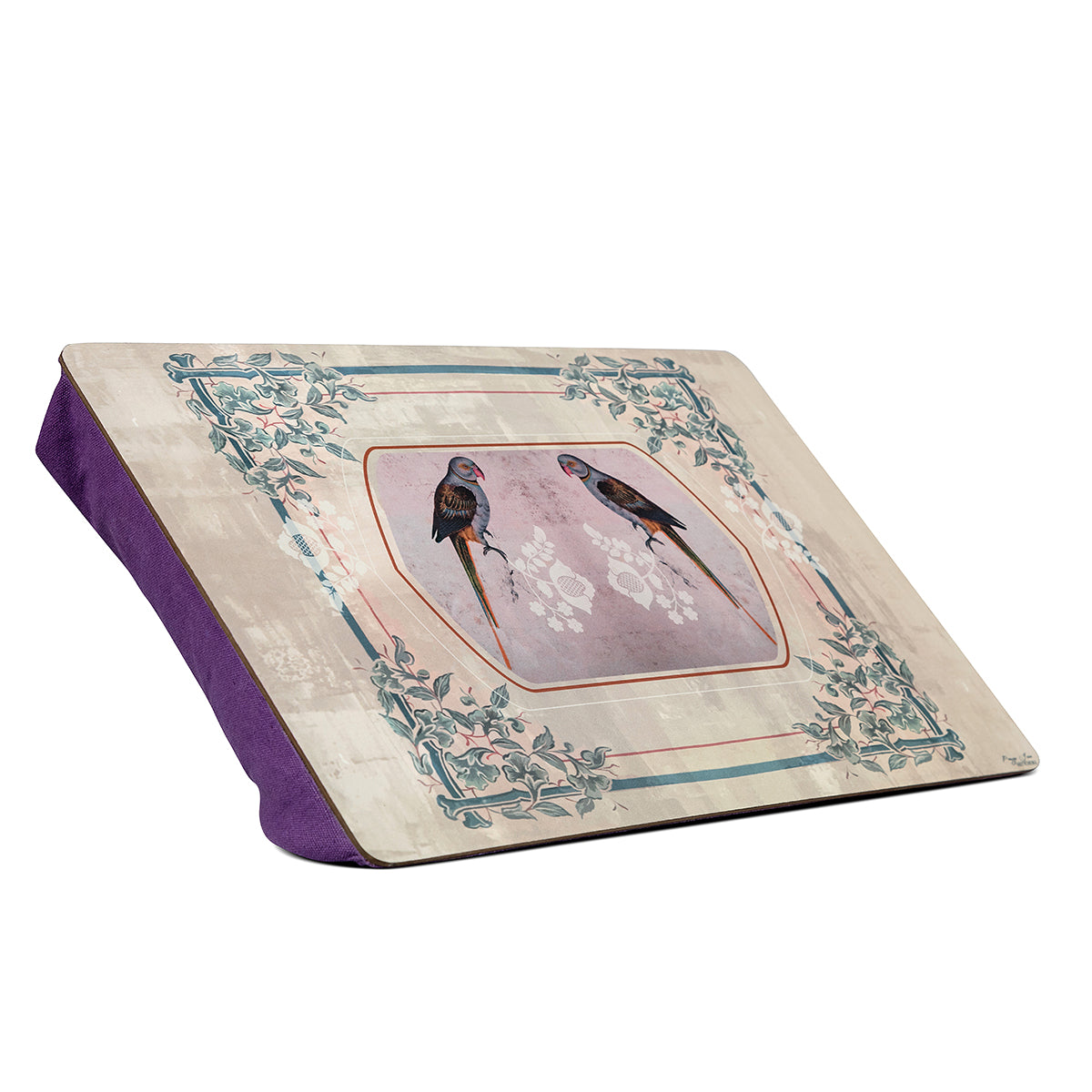 Parrot Boota High quality wood on one side and soft cushion on the other Side Lap Table