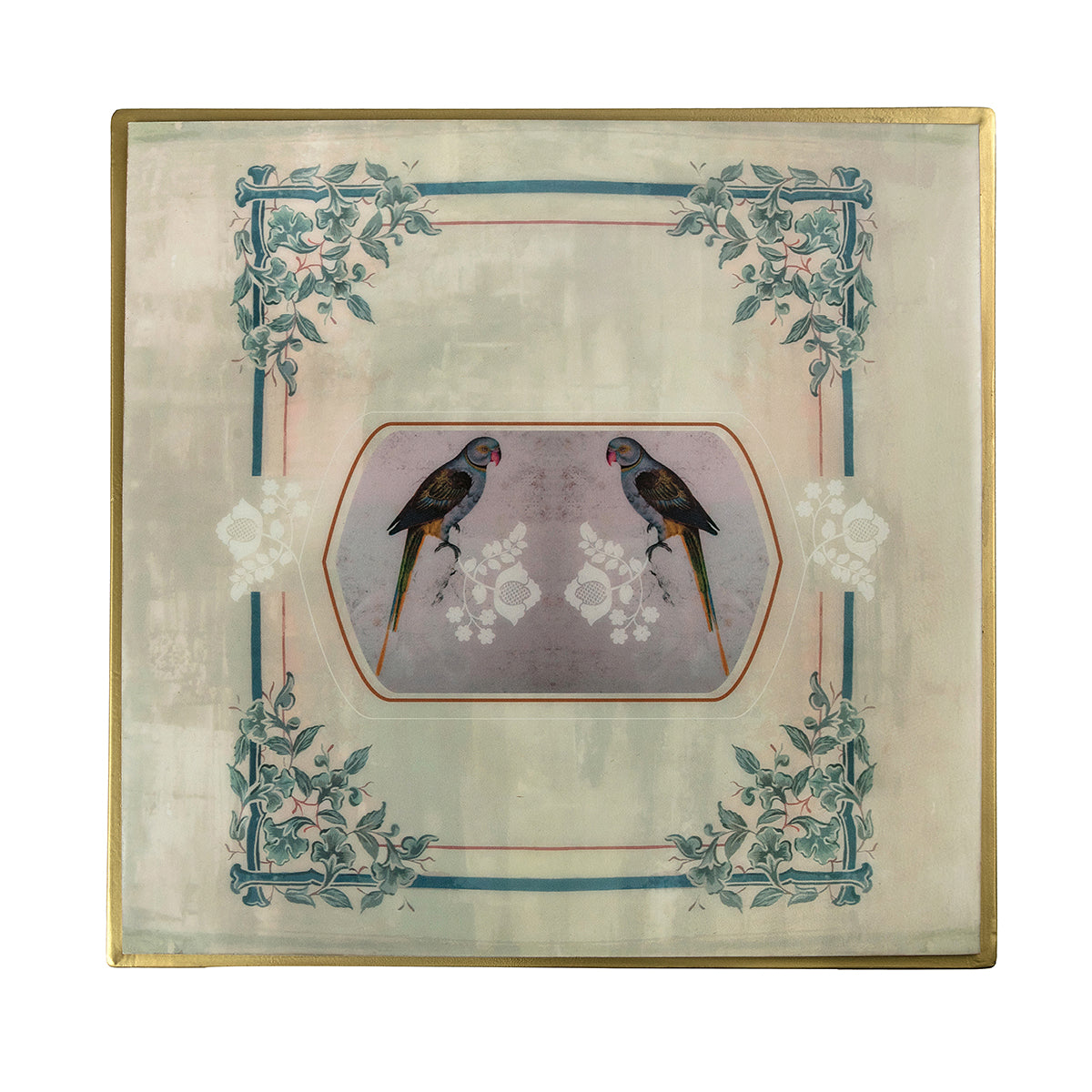 Parrot Metal Jaali Table