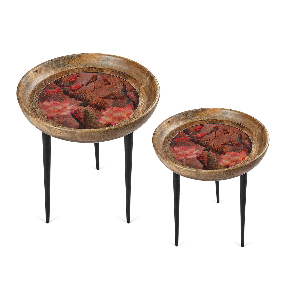 Peacock Peg Table (Set Of 2)