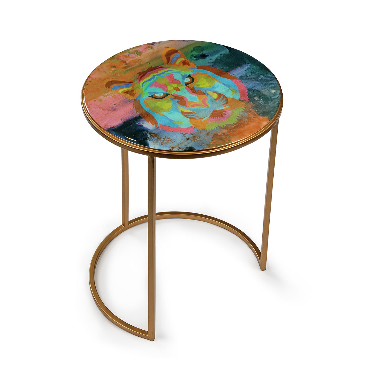 Sustainable & eco-friendly Untamed Tiger Accent Table