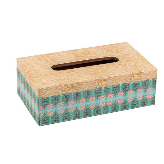 Blue Lotus Tissue Box - Artychoke