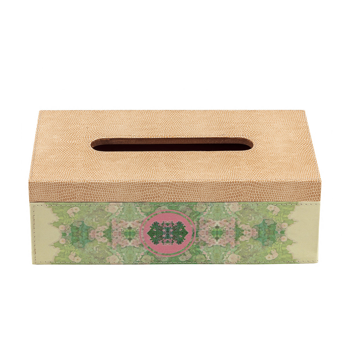 Green Tissue Box & Festive gold top
