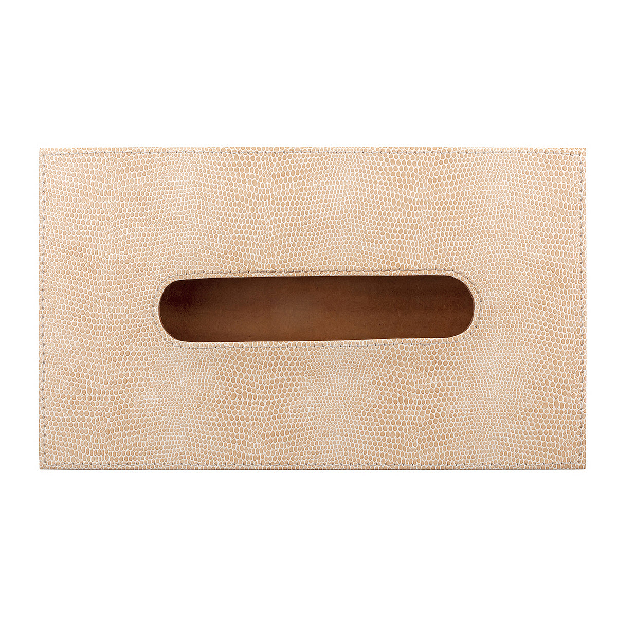 Vegan Leather Gardenia Tissue Box