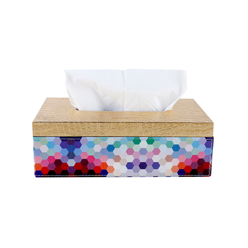 Buy Multicolour Happy Hexa Tissue Box