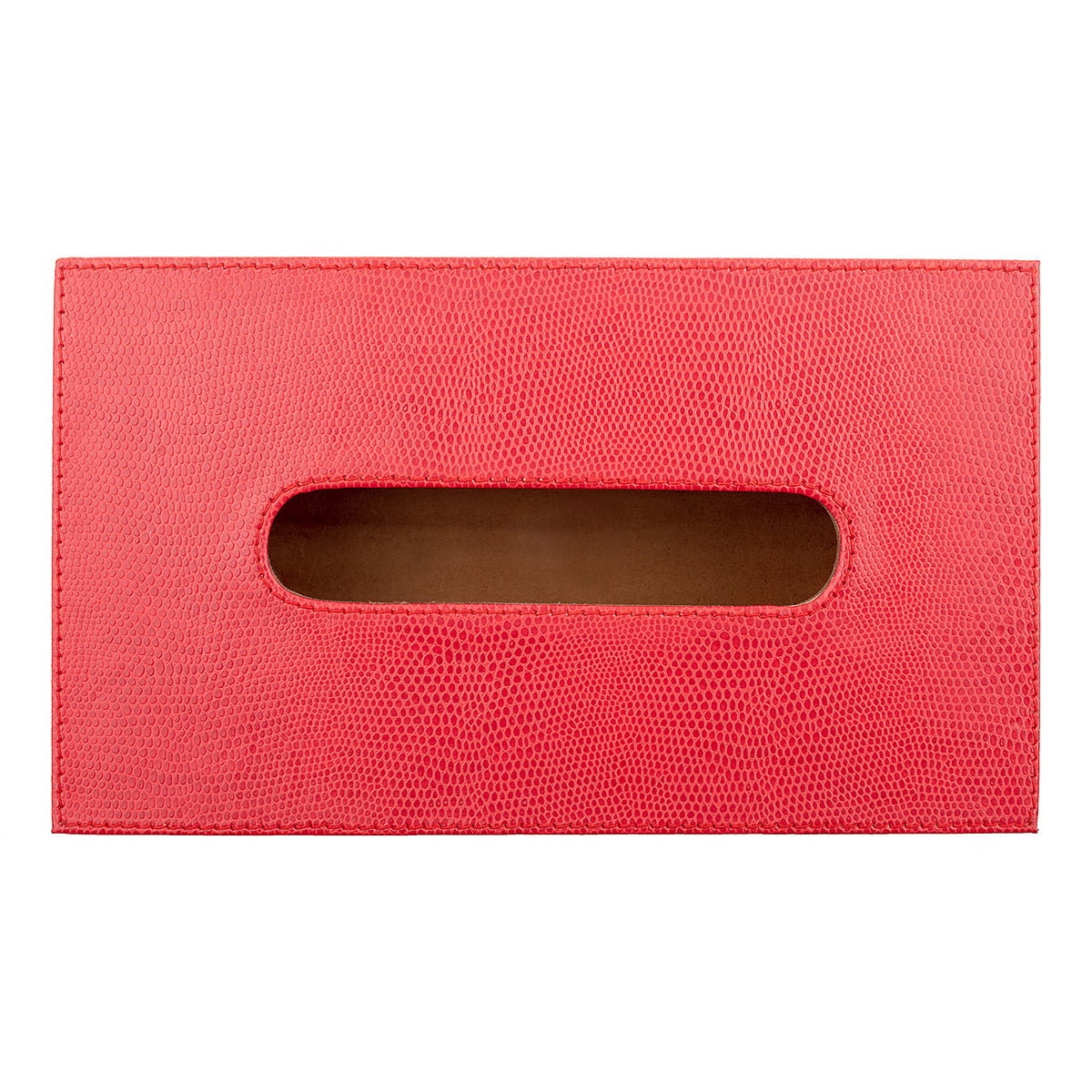 Vegan Leather Ivory Tissue Box