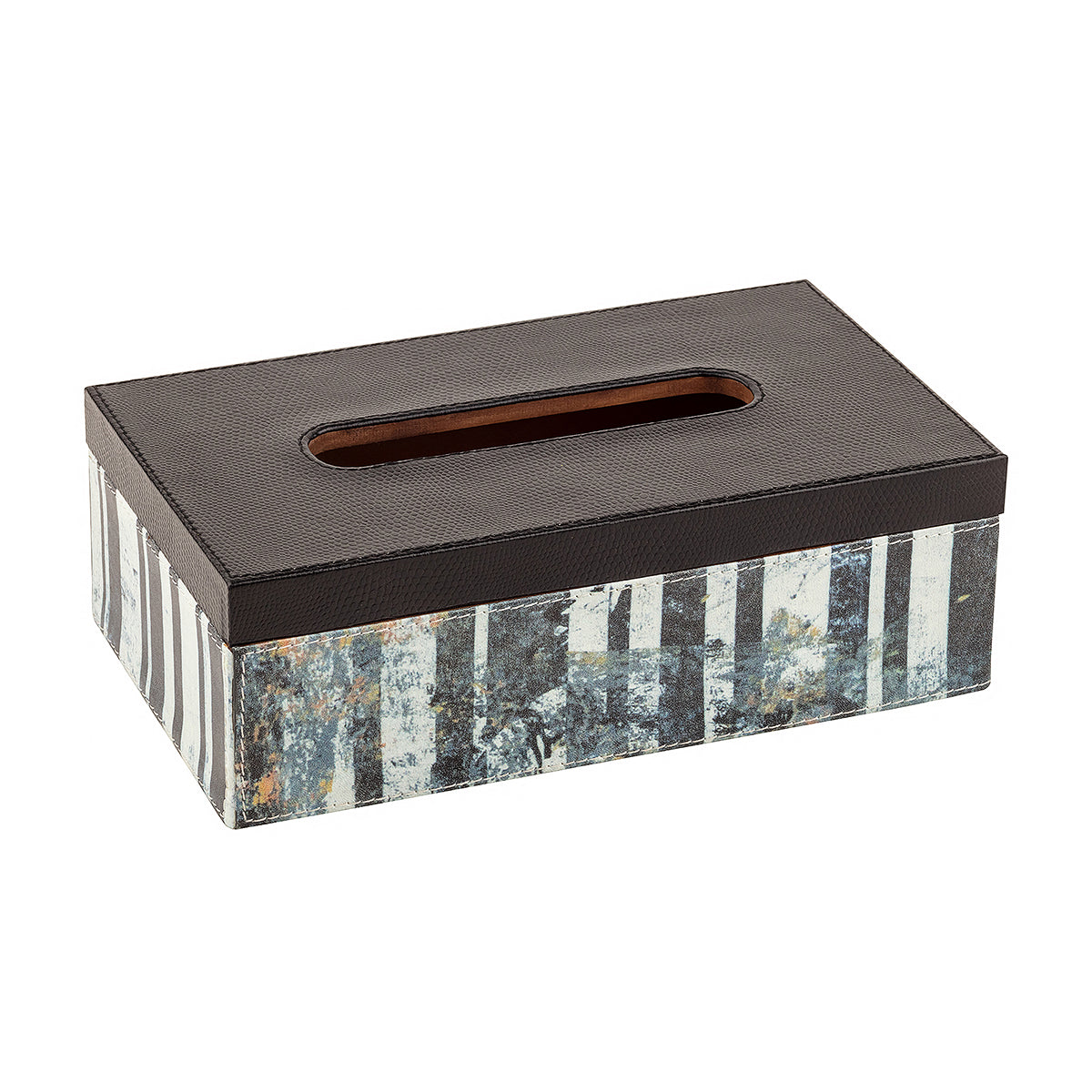 Monochrome Stripes Tissue Box