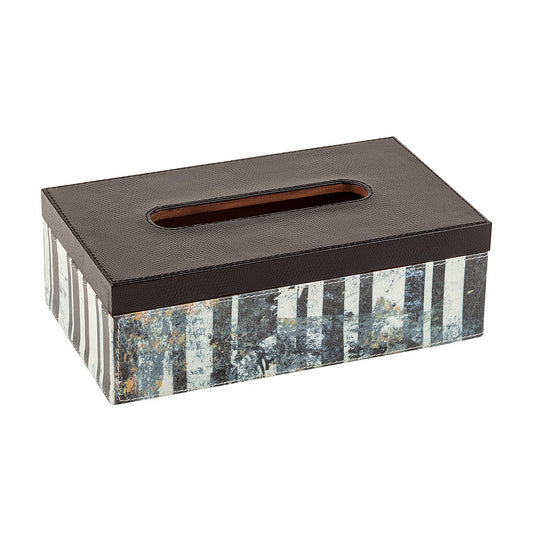 Monochrome Stripes Tissue Box - Artychoke