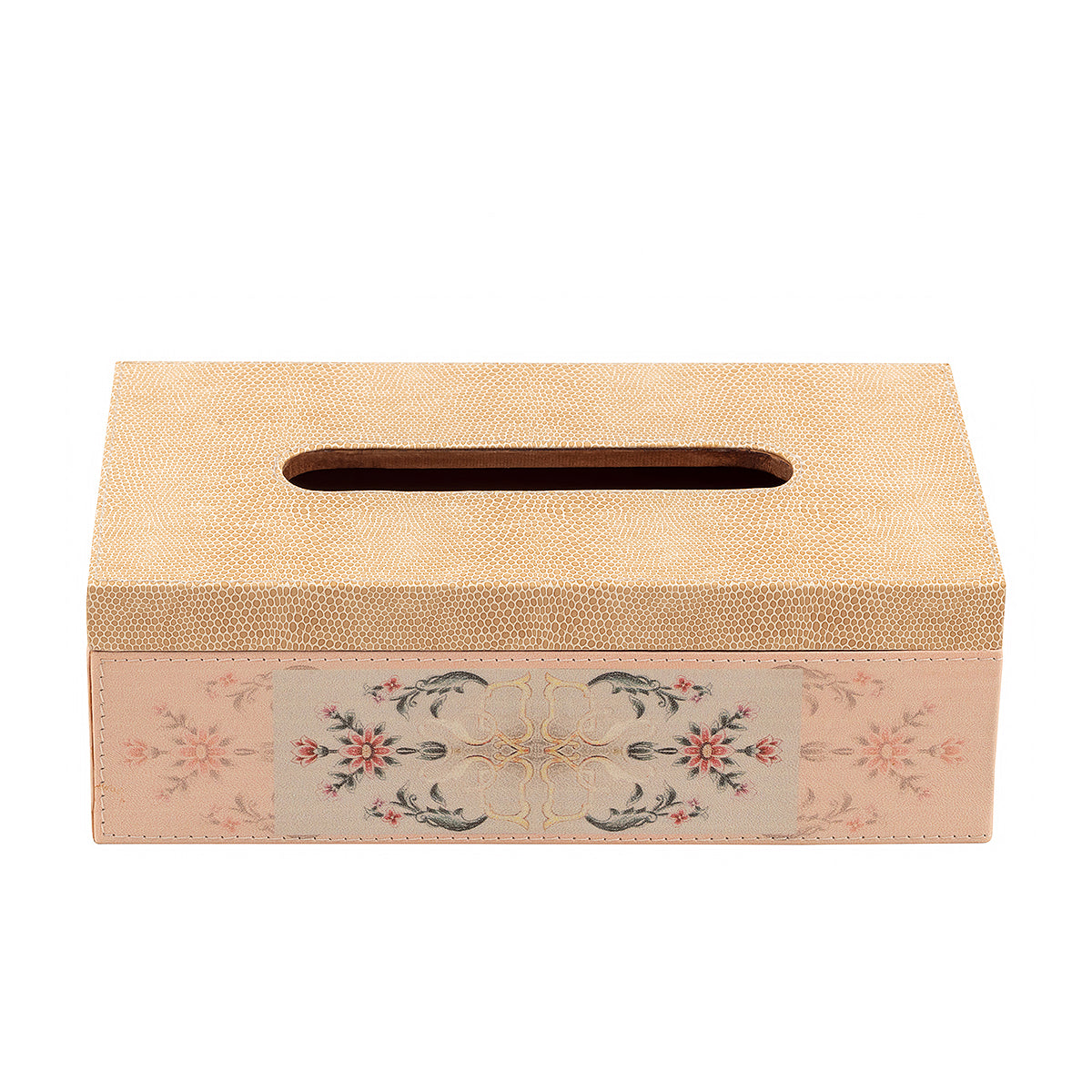Rose Quartz motif in soft pinks Tissue Box