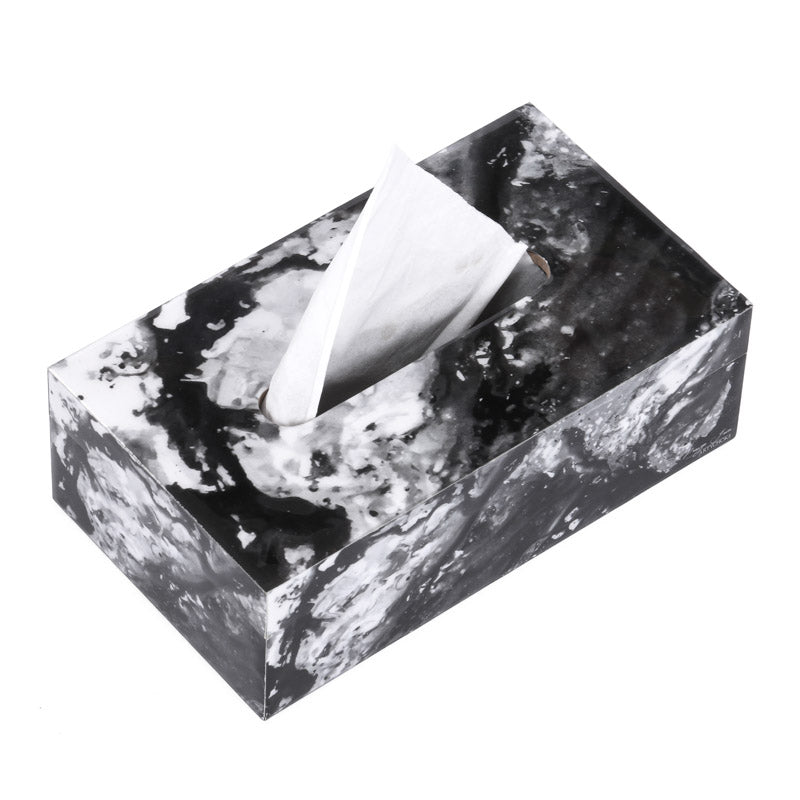 Buy Marble Wooden Glossy Tissue Box