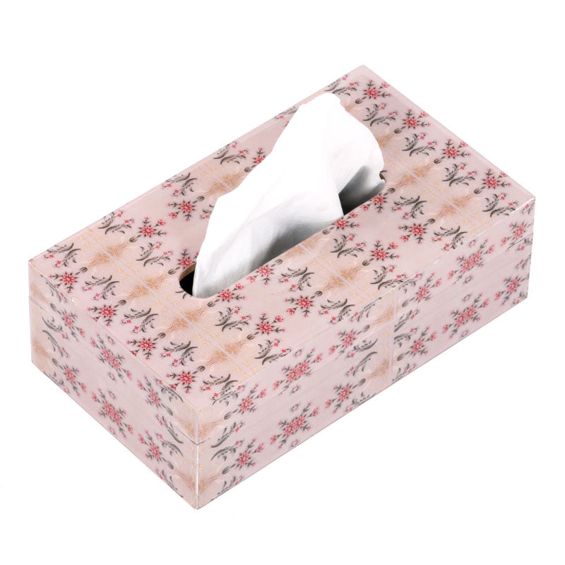 Buy Rose Quartz Glossy Wooden Tissue Box