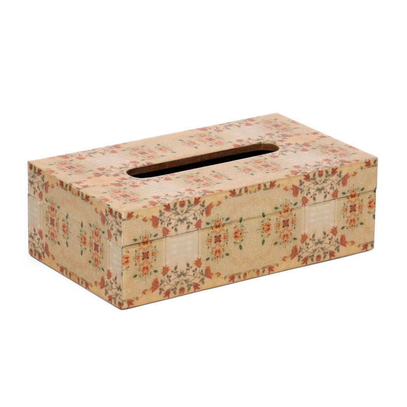 Vintage Sepia Glossy Tissue Box