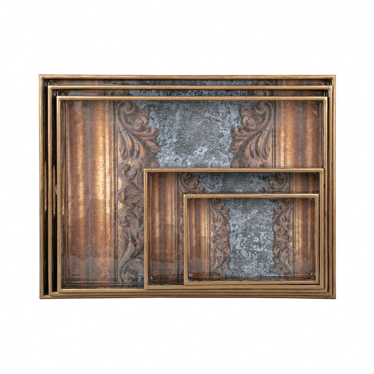Carved Cement waterproof & heat resistant Wooden Trays