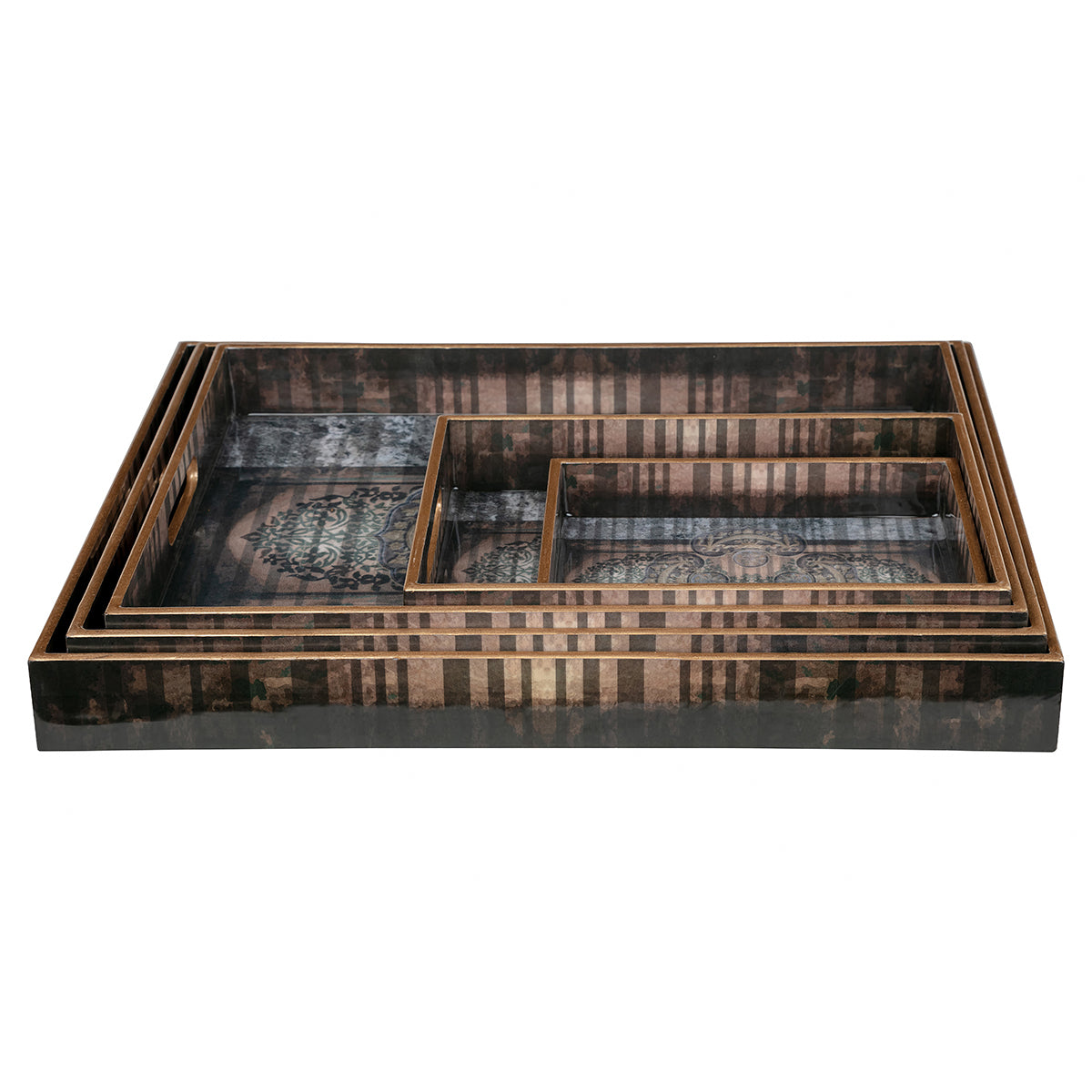 Antique Motif Waterproof & Heat Resistant Trays